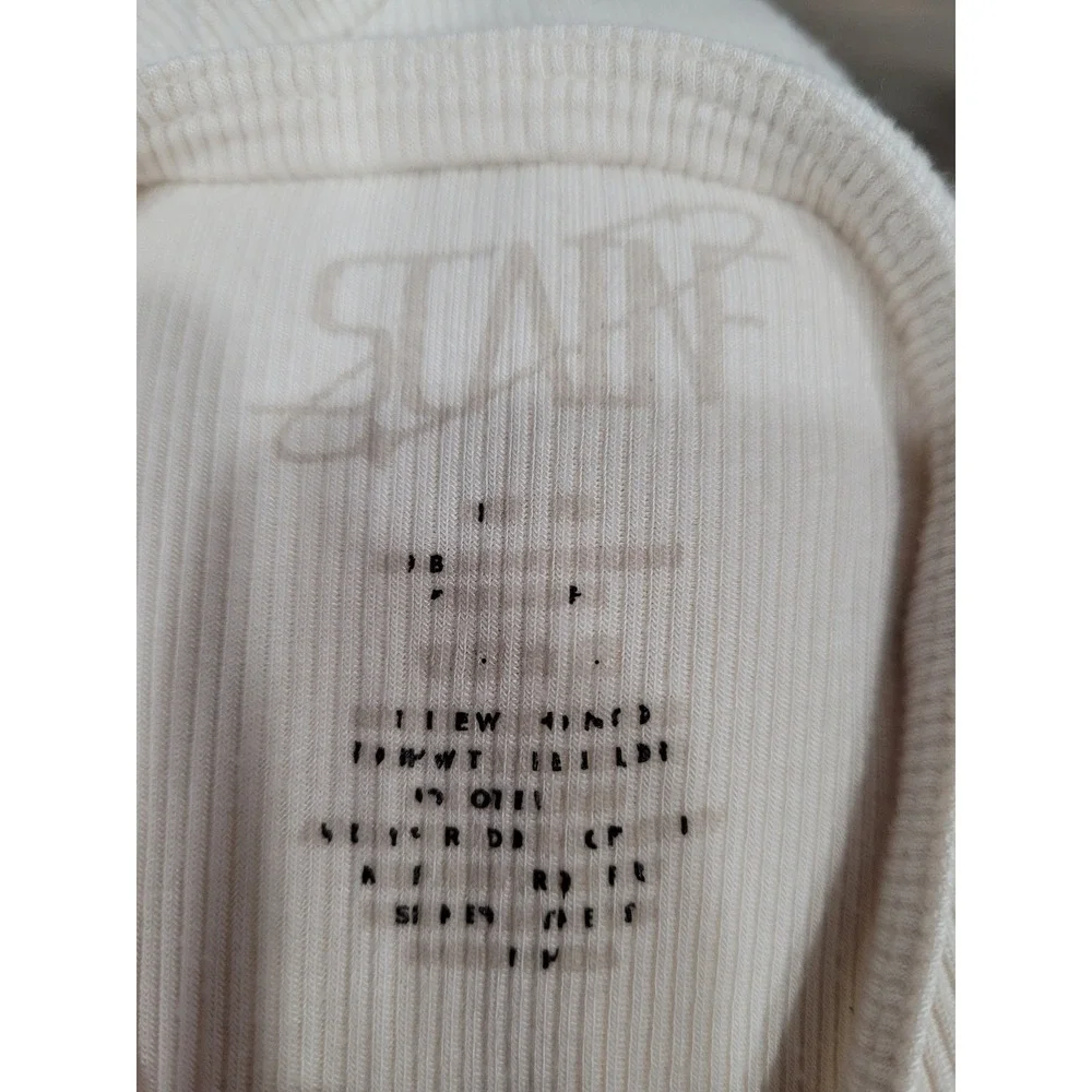 Scanif Baby Bamboo Ribber Cream Zipper Pajama One Piece‎ size 3-6 months #5